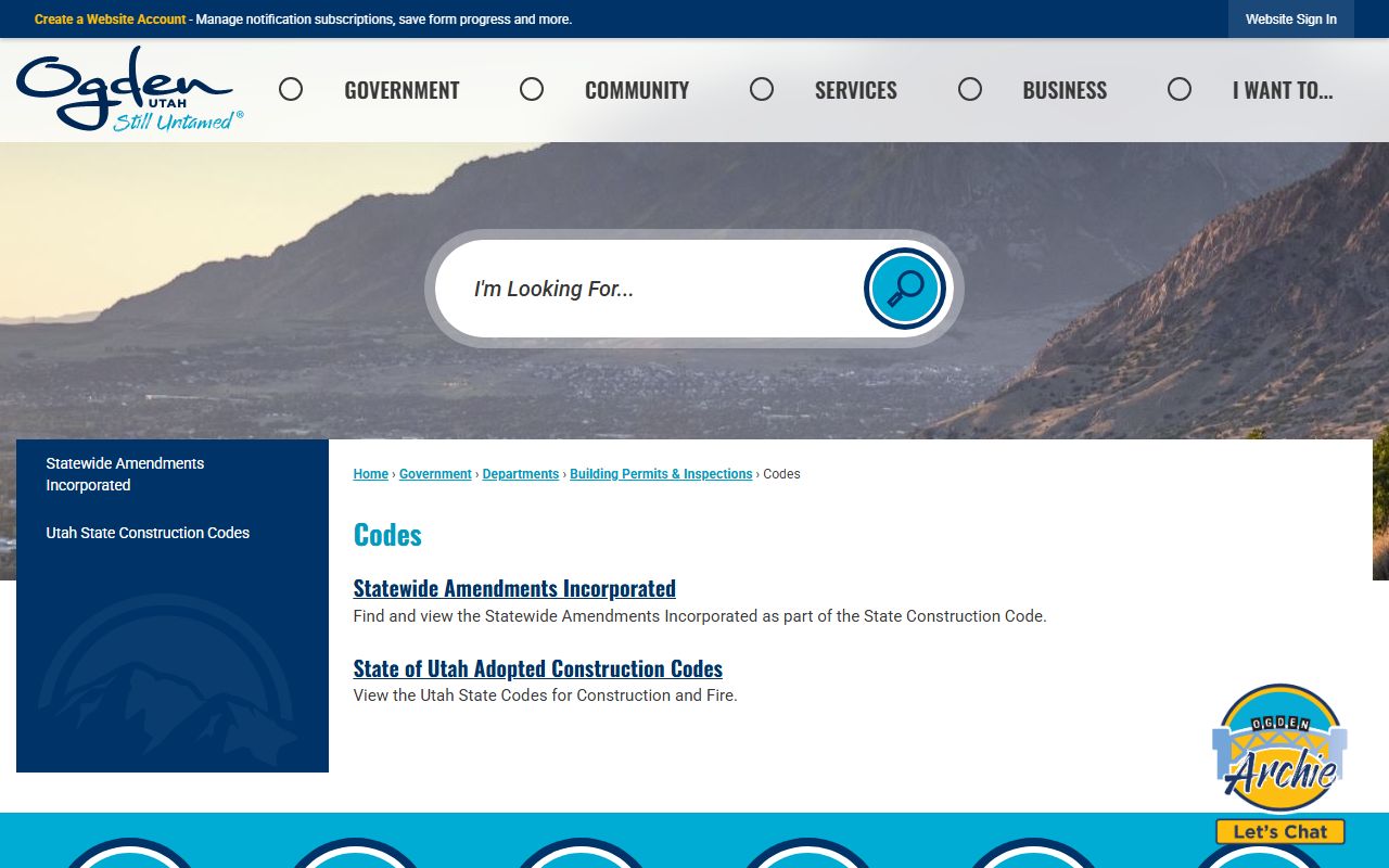 Ogden public records request page for booking reports