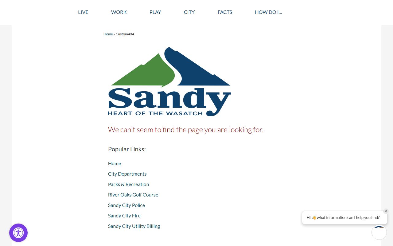 Sandy Police Department records page for booking reports