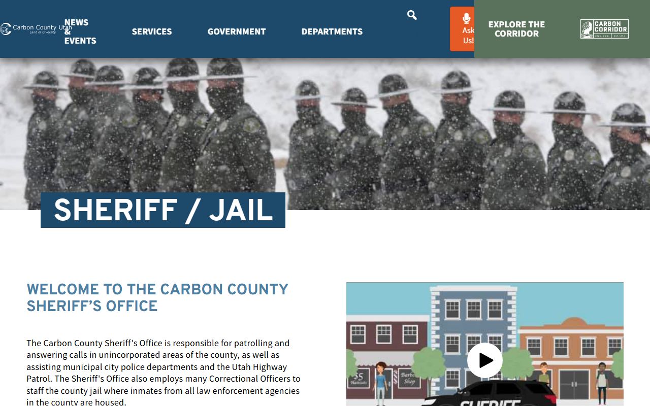 Carbon County booking reports from the Sheriff's Office website